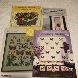 4 Birds and butterflies, Crosstitch charts booklet